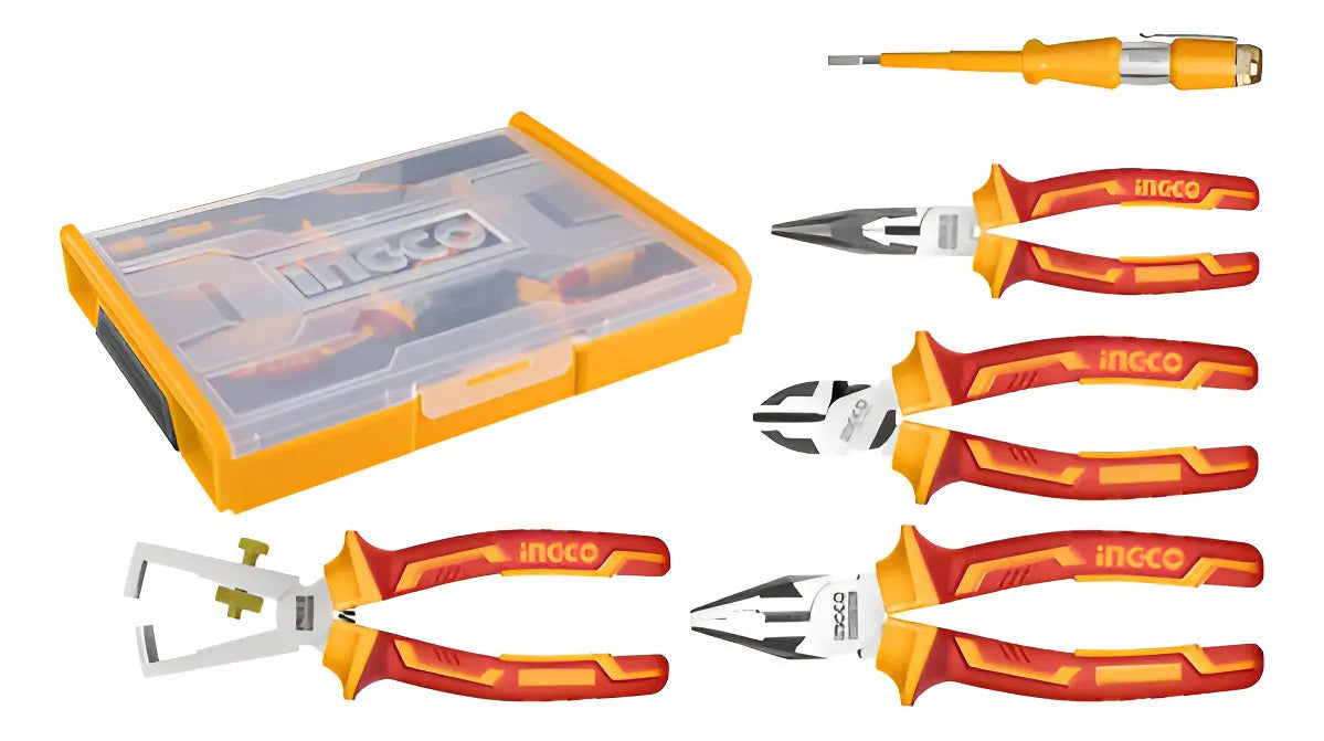 Set de Herramientas para 1000V Industrial Ingco Hktv01p051 5 Piezas