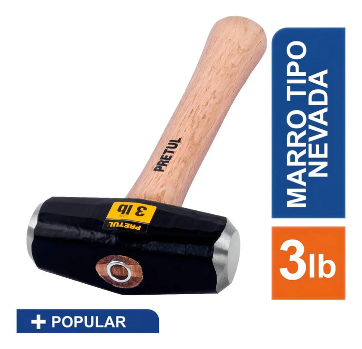 Marro Tipo Maceta 3 Lbs Con Mango