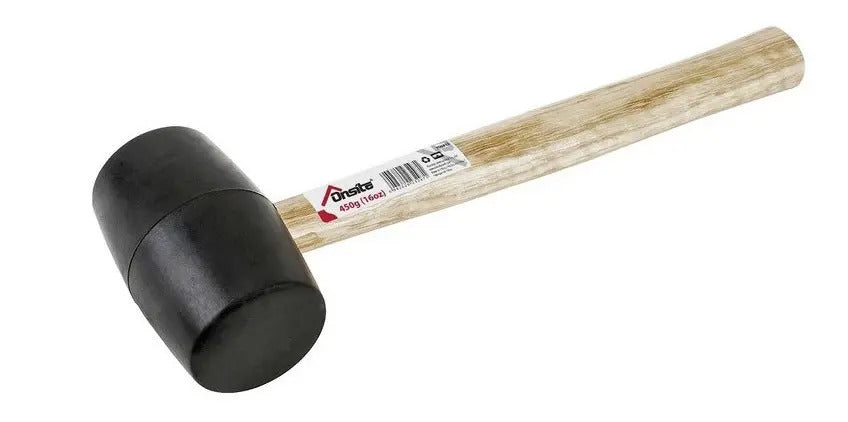 Mazo Mango Madera Cabeza Goma 225g