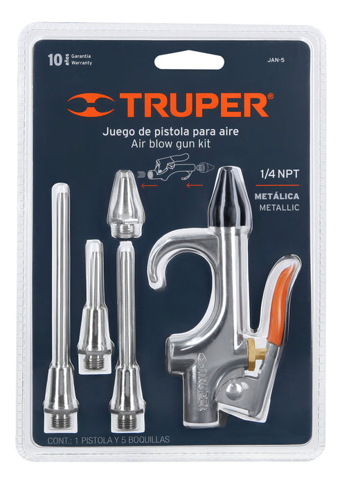 Juego De Pistola Para Sopletear Aire 6 Pzas Truper