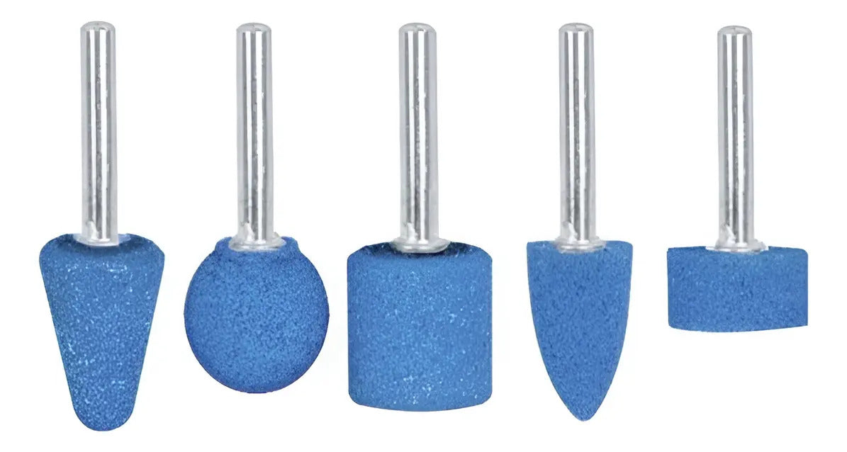 Piedra Esmeril Fresas Taladro Set 5 Piezas Óxido Aluminio