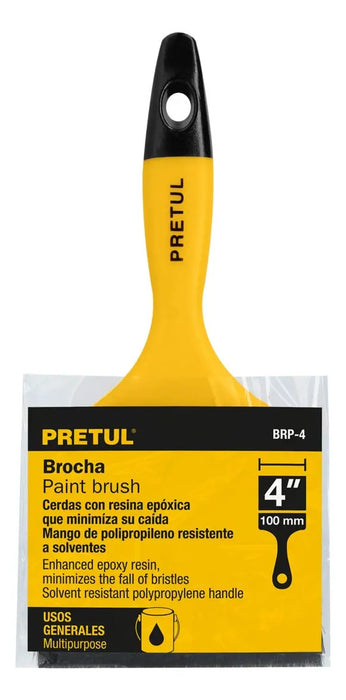 Brocha Pintura 4 Pulgadas Para Todo Uso Pretul