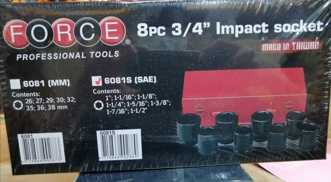 Jgo De Dados De Impacto 3/4'' De 1'' a 1.1/2''