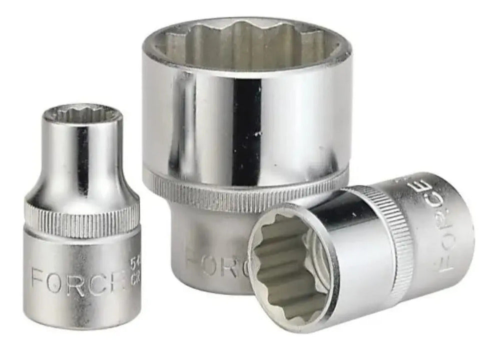 Dado Poligonal 1/2'' 17mm 12 puntas Estrella Force Acero Cromo Vanadio