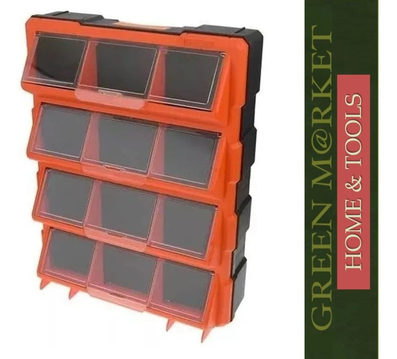 Gavetero Tactix Tapas Rebatibles 12 Cajones 46x36x12 Cm