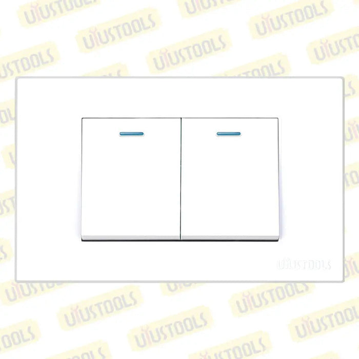 Conmutador Doble 16A Emp PC-Blanca