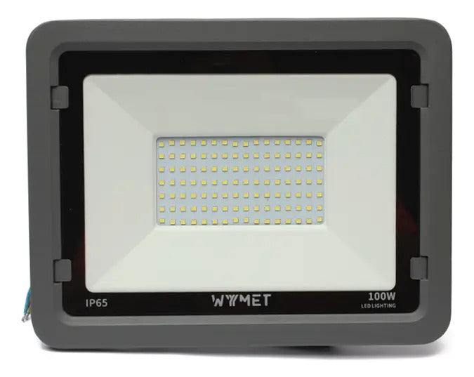 Proyector Led Gris Ip65 100w 6500k 8000lm Luz Fria