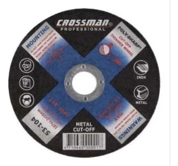 Disco de Corte 115 x 1,2 x 22,2 mm Crossman
