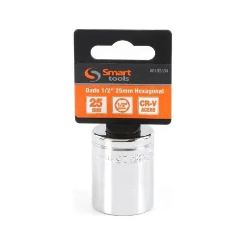 Dado Corto 1/2'' De 25mm Hexagonal - Smart Tools