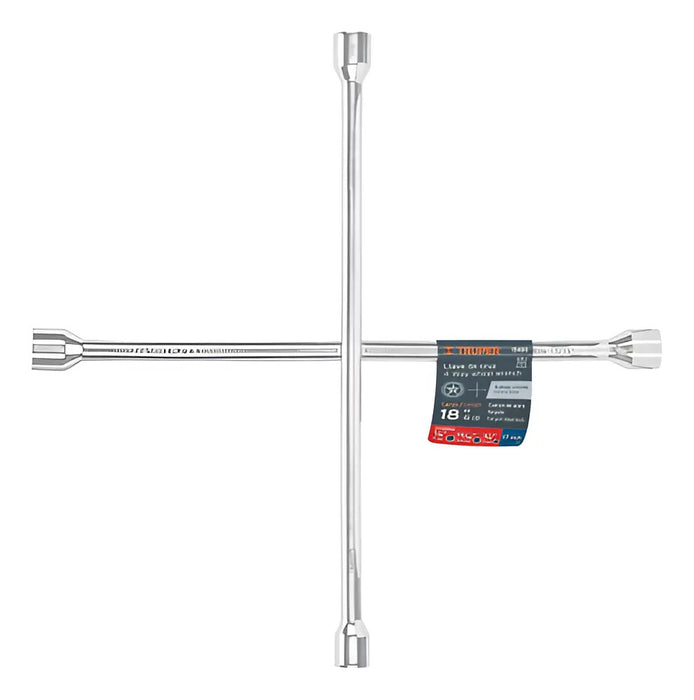 Llave Cruz Auto 18 Pulgadas Cromada Truper