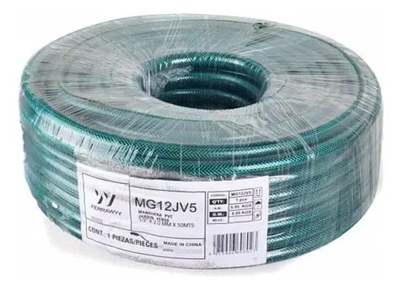 Manguera Jardín Verde Malla Reforzada 1/2'' x 50mts