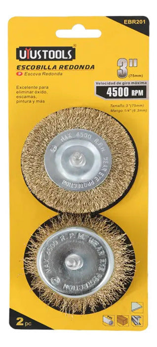 Set 2 Pcs Grata Ondulada 3'' P/taladro