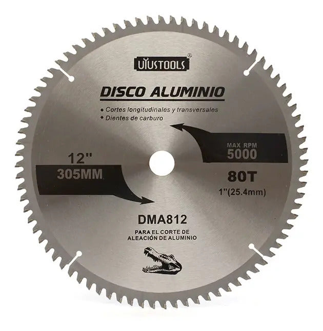 Disco Corte Aluminio 12" x 80 Dtes Uyustools