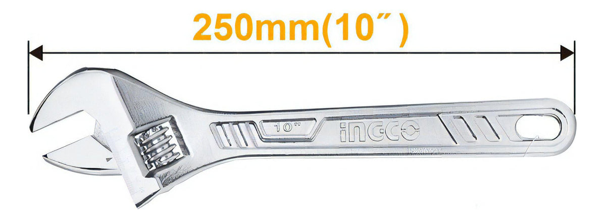 Llave Francesa Ajustable Ingco 250mm/10''