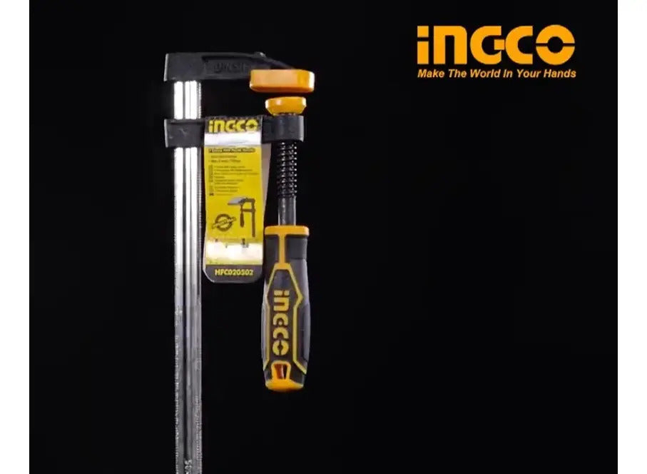 Ingco Prensa Sargento Tipo F 50x150mm Ajuste Rápido Iron