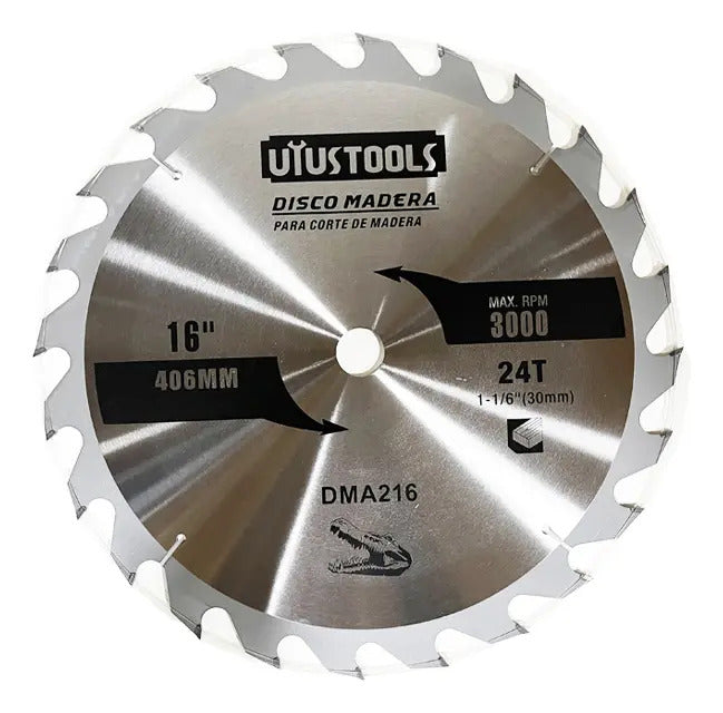 Disco Sierra 16" x 24 Dientes Madera