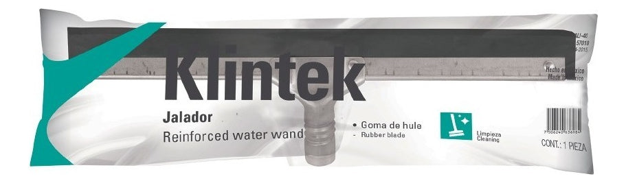 Jalador Seca Piso Base Aluminio Mango Madera 120 Cm Klintek