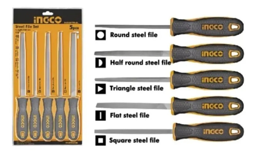 Set De Limatones Para Metal 5 Piezas
