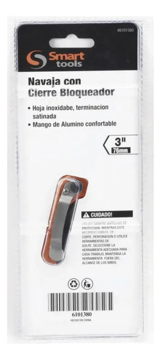 Cuchillo Con Traba Trasera De 3 Gd. Electricista