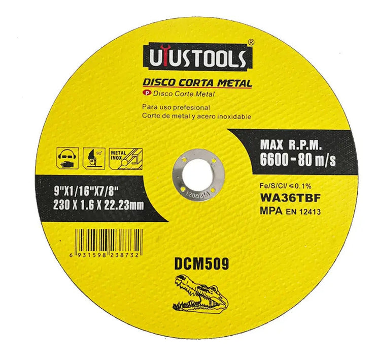Disco Corte Metal 9" X 1.6 X 22.2