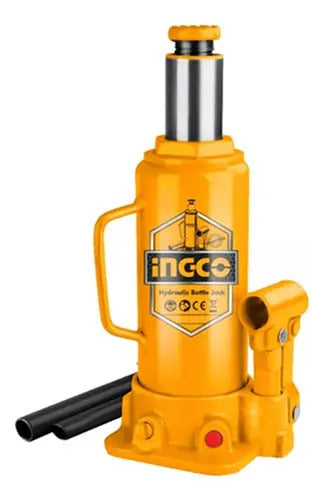 Gata Hidráulica Industrial Tipo Botella 20 Toneladas Ingco