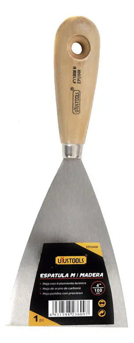 Espátula 4'' Mango Madera Uyustools