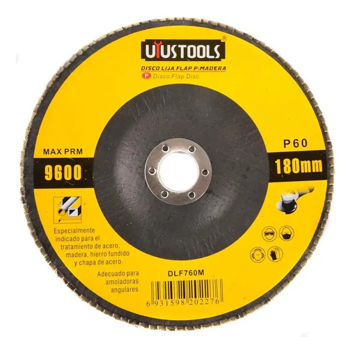 Disco Flap 7'' Madera/Metal Gr60