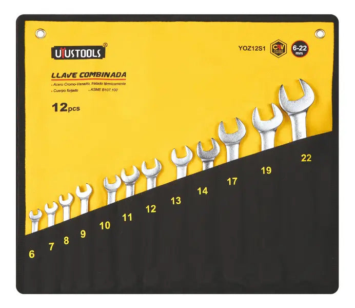 Juego Llave Combinada 12 Pcs 6-22mm