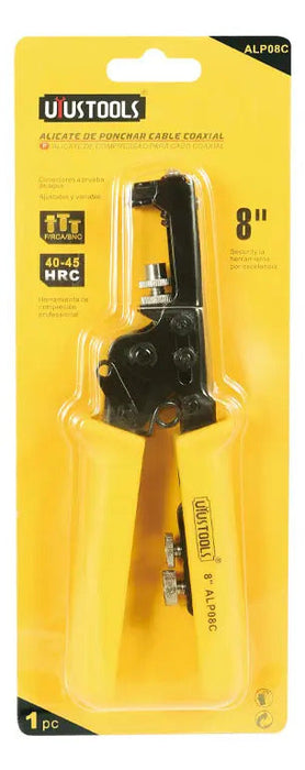 Alicate De Ponchar Cable Coaxial 8''