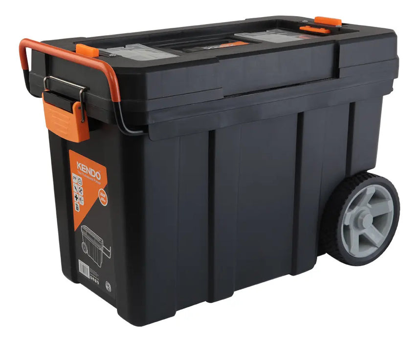 Caja de Herramientas Móvil 60cm con Ruedas Kendo Negro