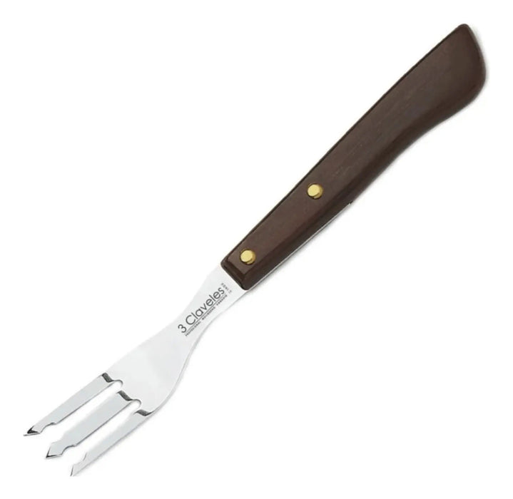 Tenedor 8 Cms Acero Inox Mango Madera