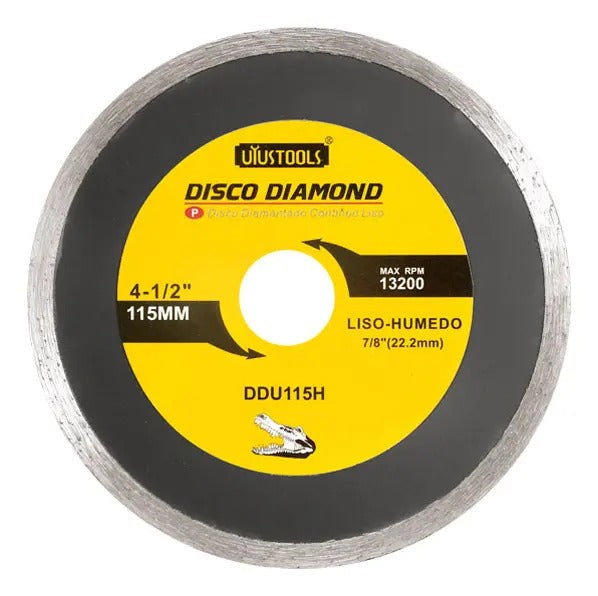 Disco Diamantado Cerámico Liso Húmedo 4 1/2'' Uyustools