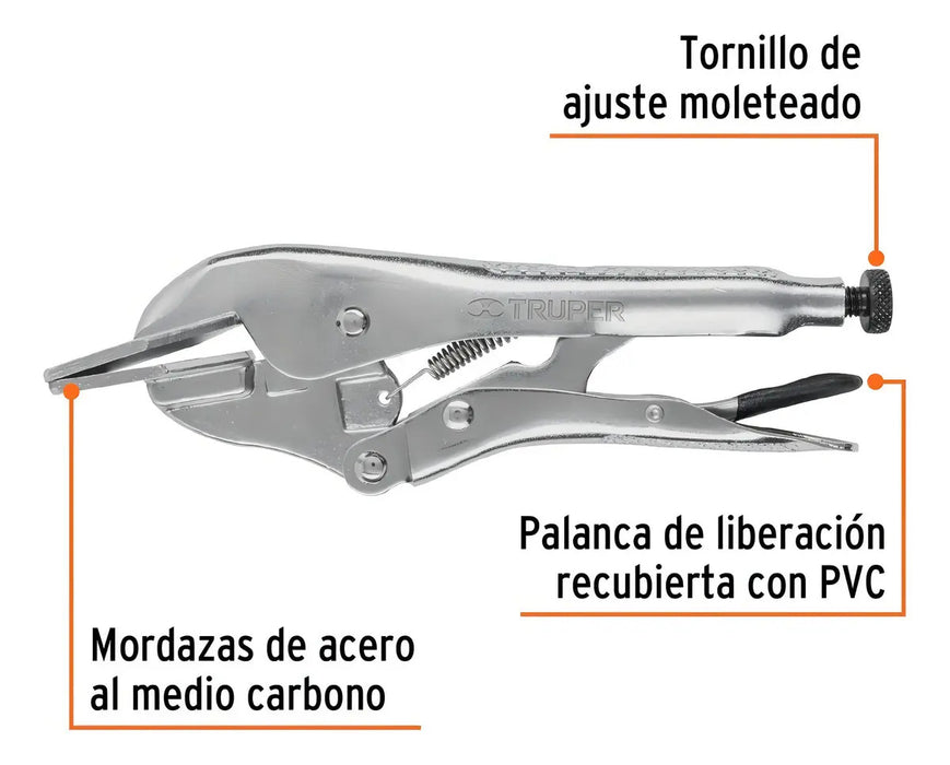 Pinza De Presión Hojalatera 8'' Truper
