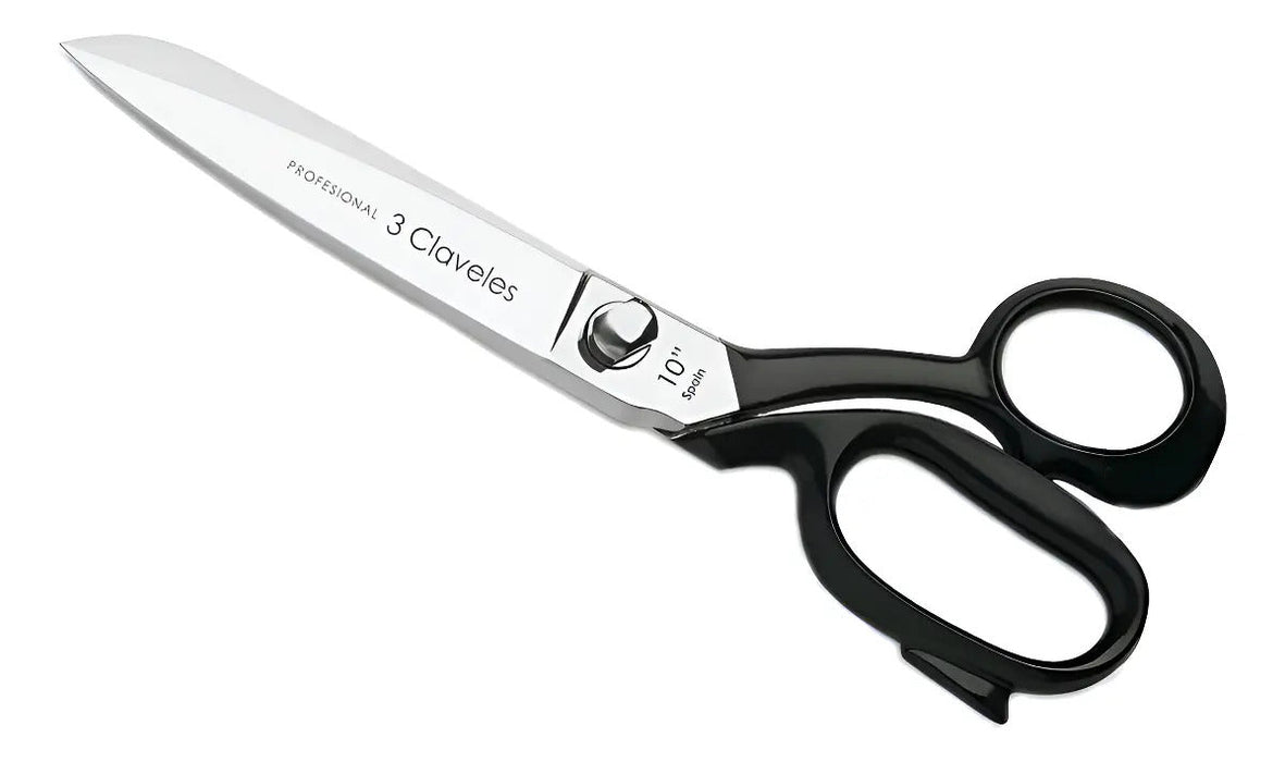 Tijera Sastre Tres Claveles 25.4cm Dorada Corte Recto