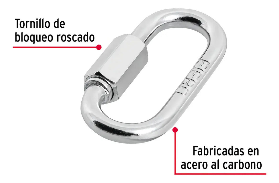 Bandola Acero 3/16'' Seguro Fiero