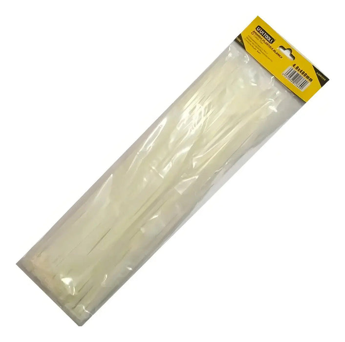 Amarra Plástica Blanca 4,8x400mm