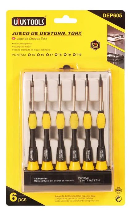 Tornillador Torx 6 Pc