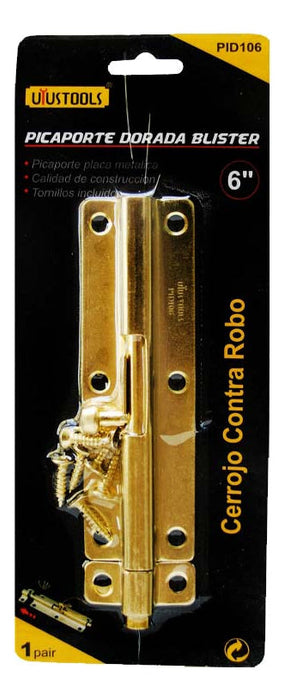 Picaporte Dorado 6''