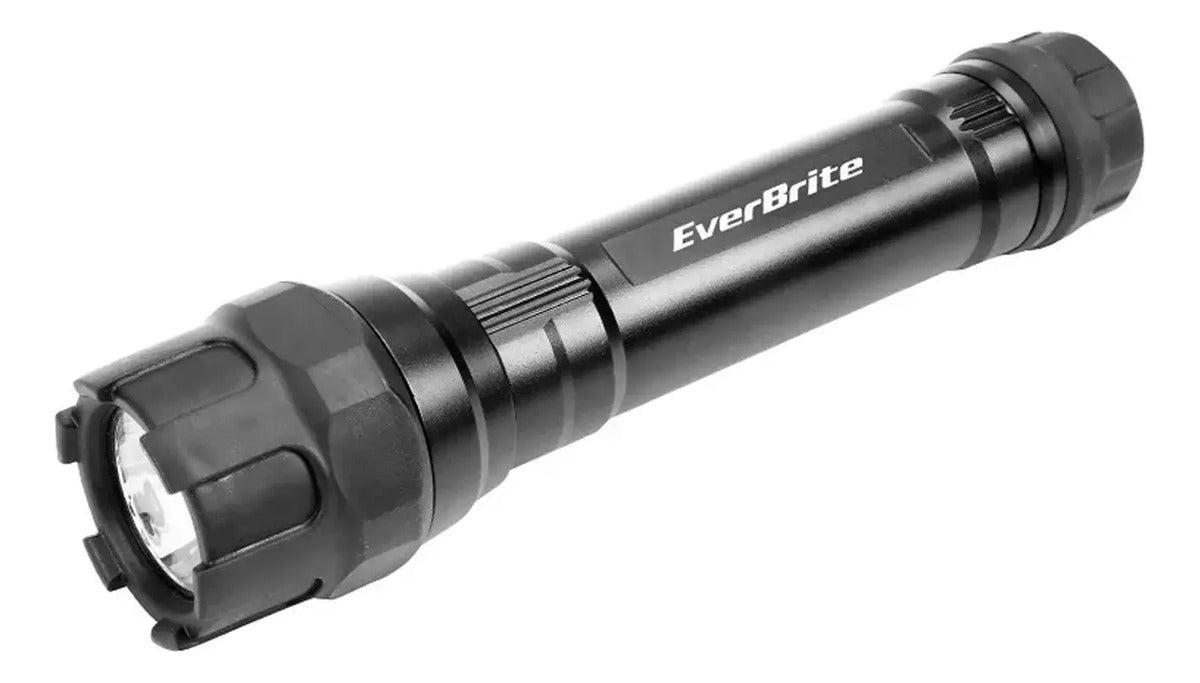 Linterna Aluminio Goma 2xd 360 Lum Everbrite Negro