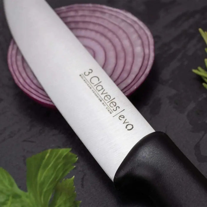 Cuchillo De Cocina 3 Claveles Evolución Acero Inoxidable 13.5cm Negro