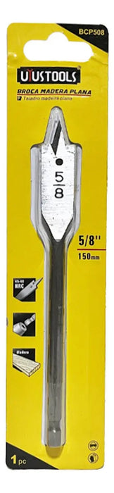 Broca Paleta Plana 5/8'' Para Madera Uyustools
