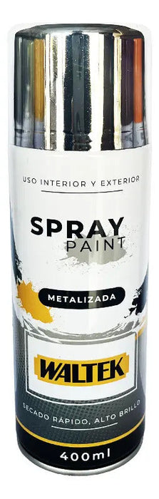 Pintura Spray Cromo 400ml/230g Waltek