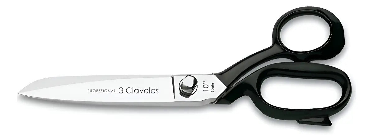 Tijera Sastre 12'' Tres Claveles Color Negro
