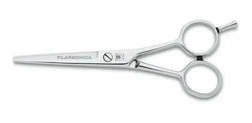 Tijera Filarmonica Filo Navaja Acero Inoxidable 5.5 Pulgadas Peluquería Plateado