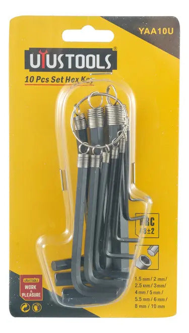 Llave Allen Punta Hexagonal 10pcs