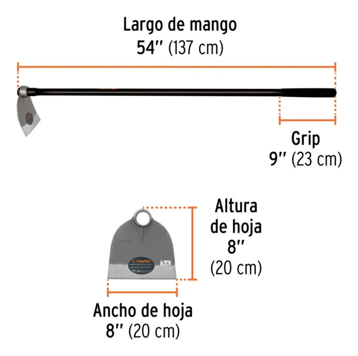 Azadón Forjado Con Mango 1.7 Lbs 137 Cm Truper