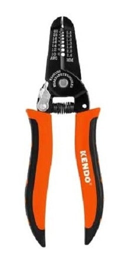 Pelacable Kendo Alicate Manual 165mm 10-22 Awg Naranja Negro