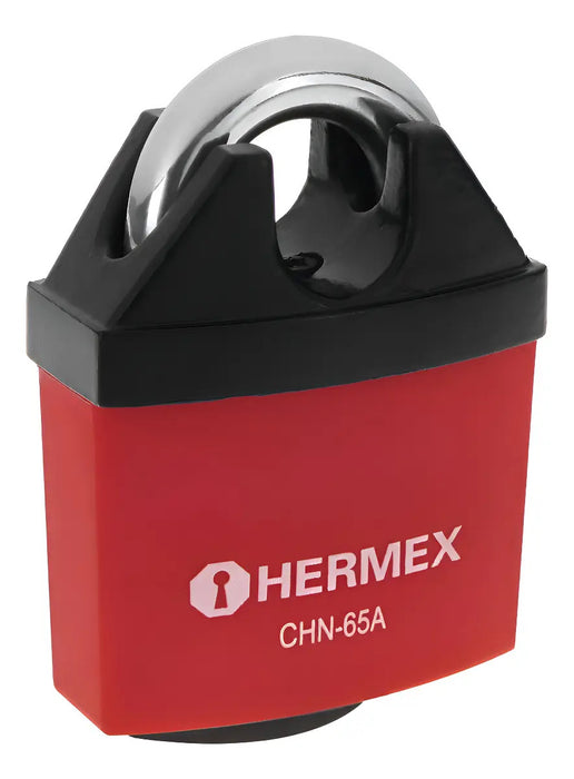 Candado Hierro Anti-corte 65 Mm Hermex Rojo