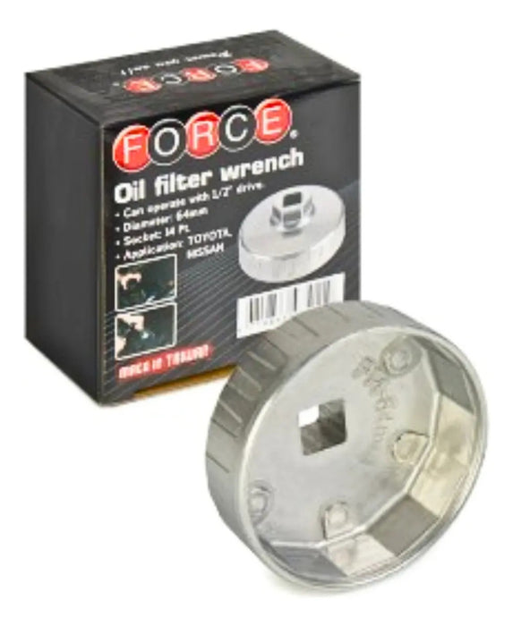 Llave Copa Para Filtro De Aceite 73 Mm X 14 Puntos
