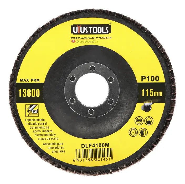 Disco Flap 4 1/2'' Madera/Metal Gr100